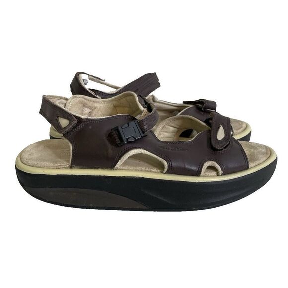 Authentic MBT 400110-01 Swiss Engineered Strap Rocker Sandals Men’s Size 11.5 - Picture 4 of 16